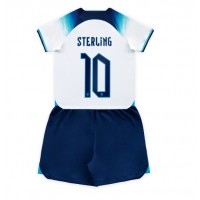 England Raheem Sterling #10 Heimtrikotsatz Kinder WM 2022 Kurzarm (+ Kurze Hosen)
